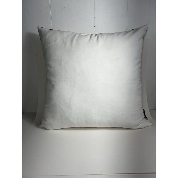 Set Of 2 Decorative Throw Pillow Cases Woven Canvas Quality Yellow Grey White - Picture 7 of 11